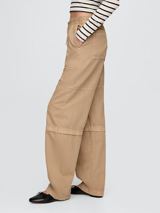 Gap Mid Rise Easy Utility Barrel Pants