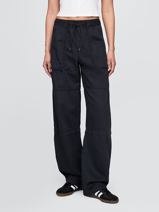Gap Mid Rise Easy Utility Barrel Pants