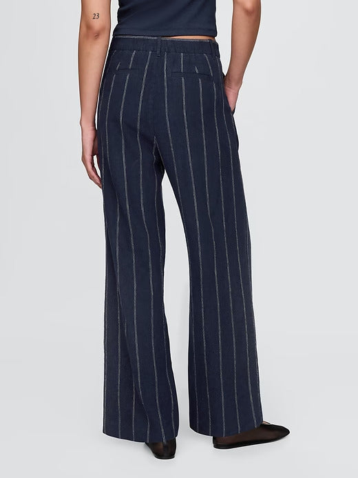 Gap 365 High Rise Linen-Blend Trousers