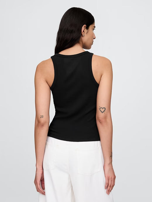 Gap Modern Rib Logo Halter Top
