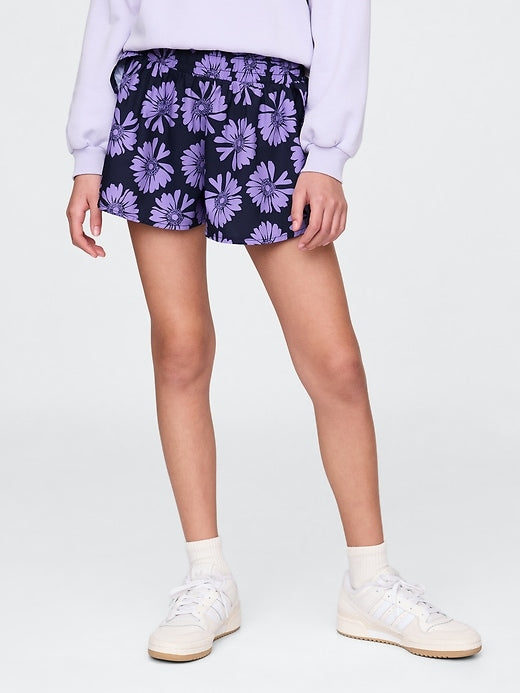 Gap Kids Recycled Butterfly-Hem Run Shorts
