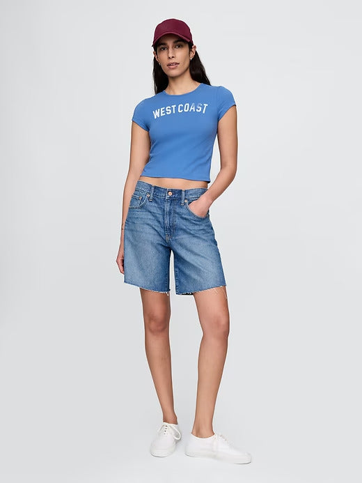 Gap Cropped Graphic T-Shirt