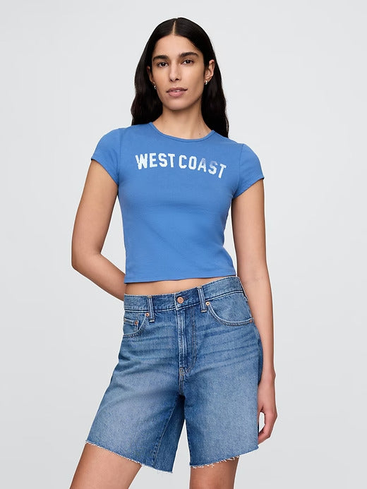 Gap Cropped Graphic T-Shirt