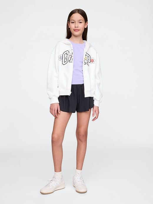 Gap Kids Recycled Butterfly-Hem Run Shorts