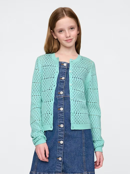 Gap Girls Pointelle Cardigan