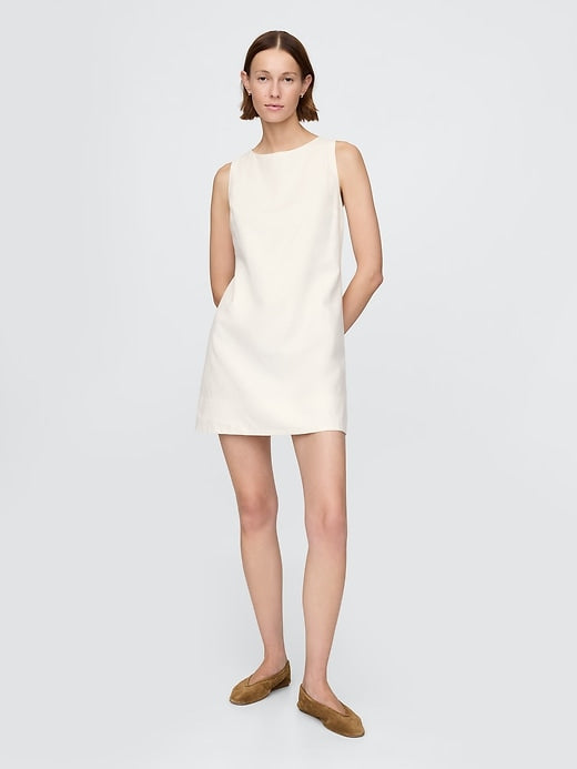Gap Linen-Blend Mini Shift Dress