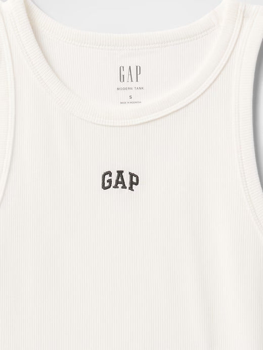 Gap Modern Rib Logo Halter Top