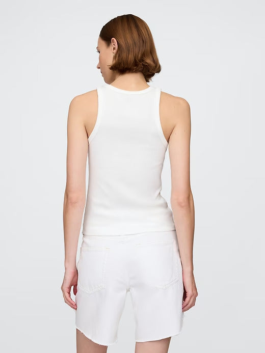Gap Modern Rib Logo Halter Top