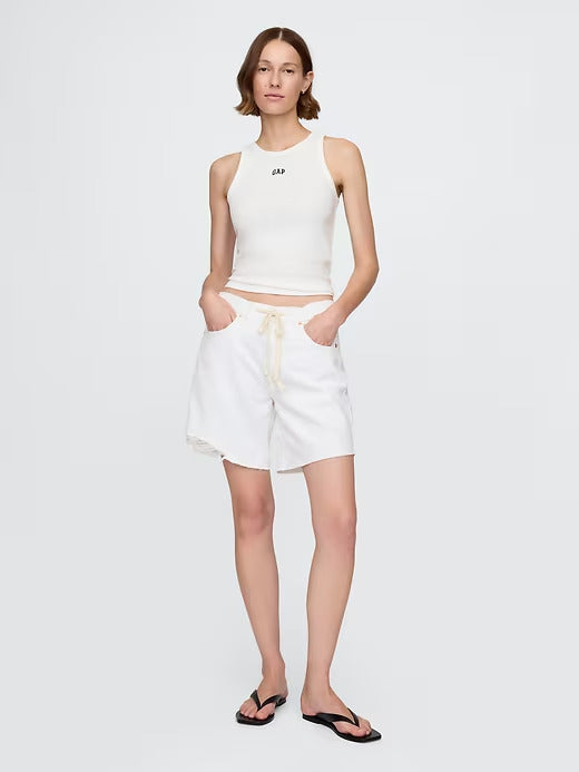 Gap Modern Rib Logo Halter Top