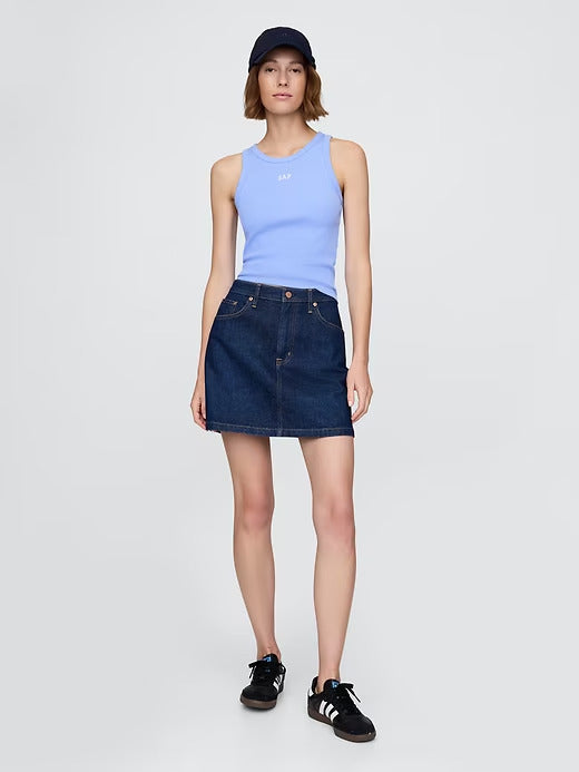 Gap Modern Rib Logo Halter Top