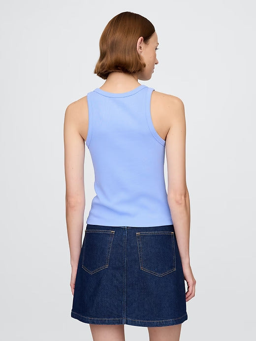Gap Modern Rib Logo Halter Top