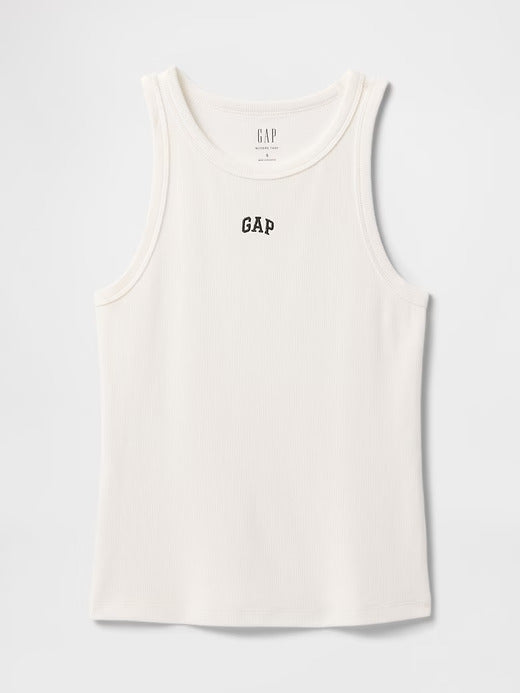 Gap Modern Rib Logo Halter Top