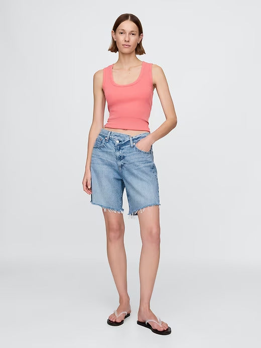 Gap 8" Mid Rise '90s Loose Denim Bermuda Shorts