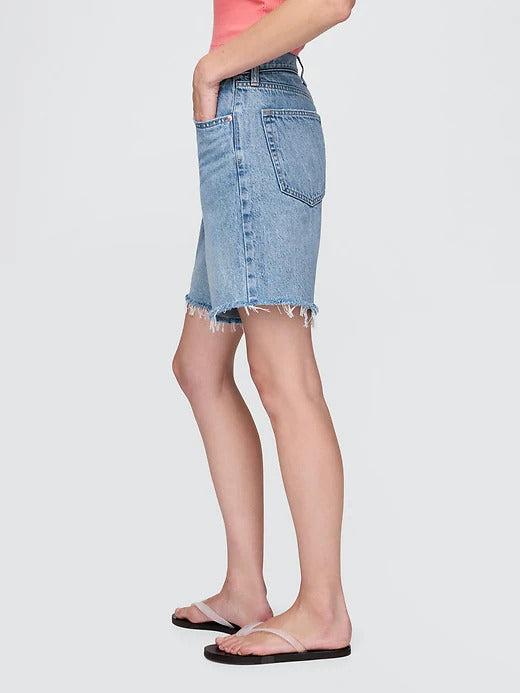 Gap 8" Mid Rise '90s Loose Denim Bermuda Shorts