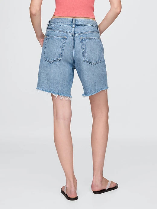 Gap 8" Mid Rise '90s Loose Denim Bermuda Shorts
