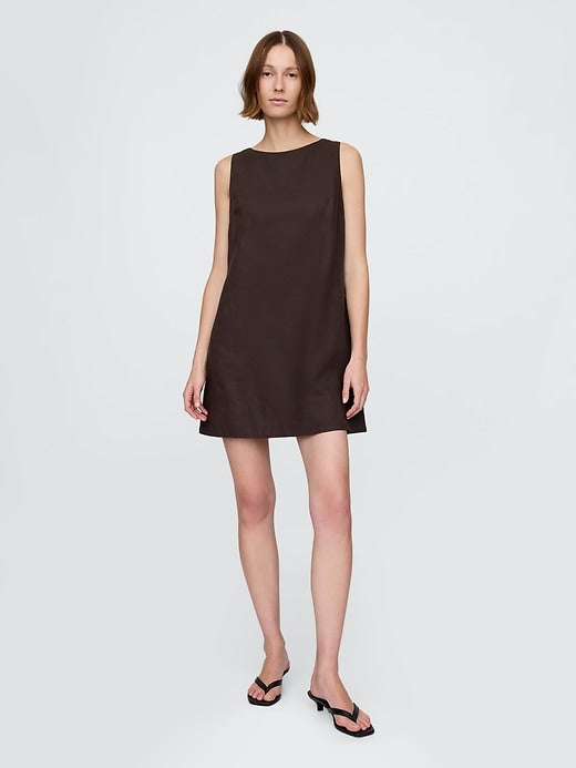 Gap Linen-Blend Mini Shift Dress