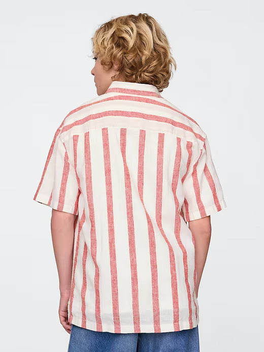 Gap Kids Linen-Cotton Relaxed Shirt