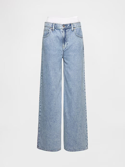 Gap Mid Rise UltraSoft Boxer Baggy Jeans