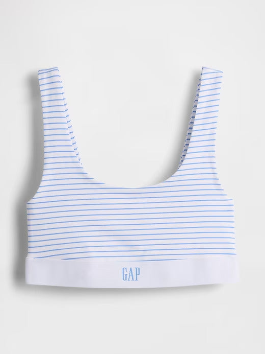 Gap Organic Stretch Cotton Gap Logo Bralette