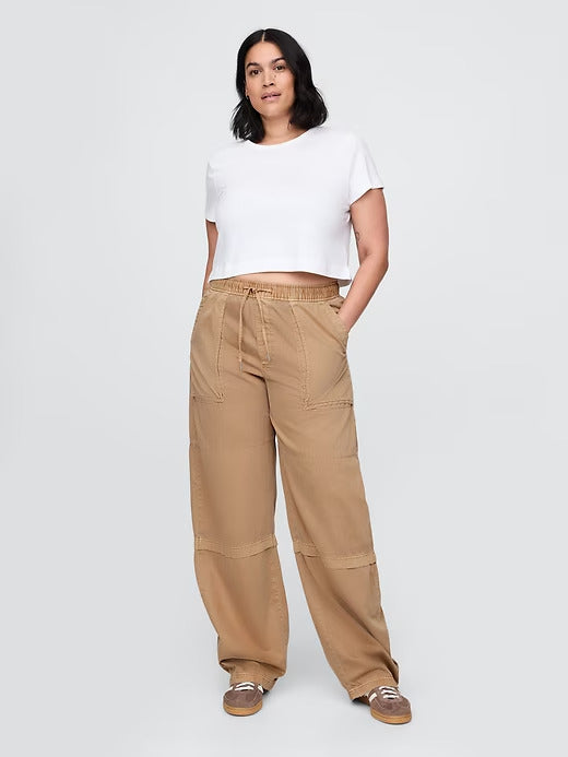 Gap Mid Rise Easy Utility Barrel Pants