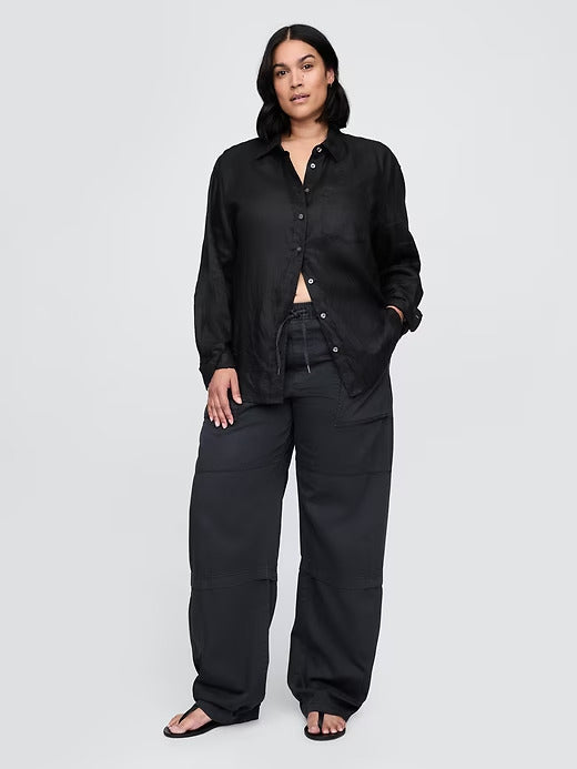 Gap Mid Rise Easy Utility Barrel Pants