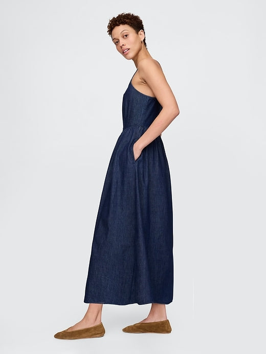 Gap Denim Drop-Waist Maxi Dress