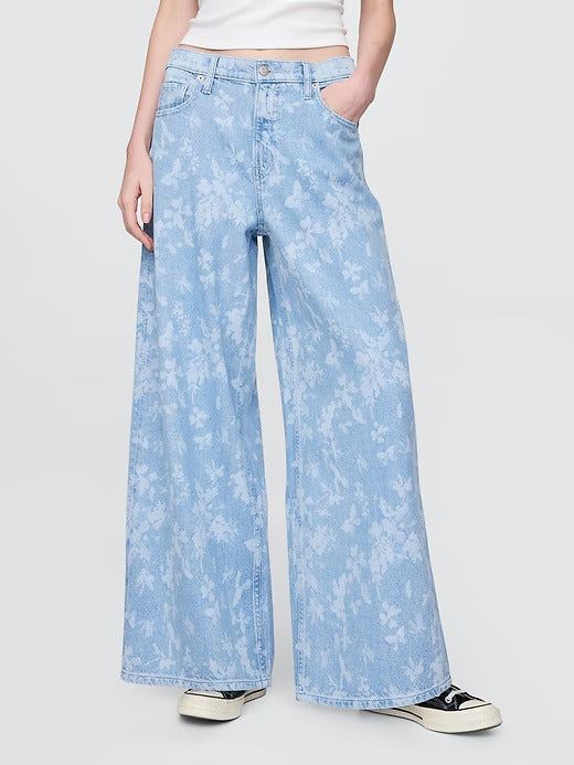 Gap Mid Rise UltraSoft Baggy Jeans