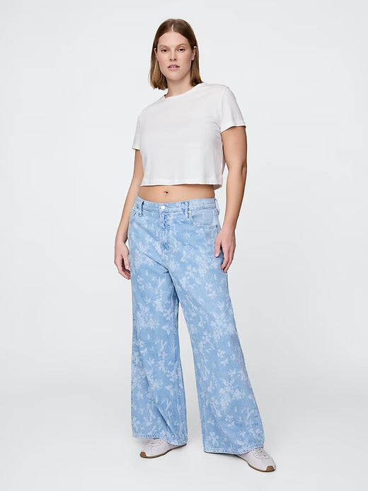 Gap Mid Rise UltraSoft Baggy Jeans