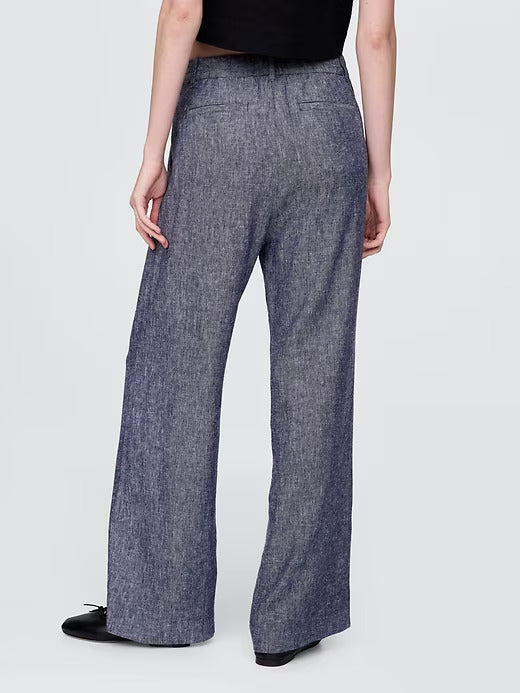Gap 365 High Rise Linen-Blend Trousers