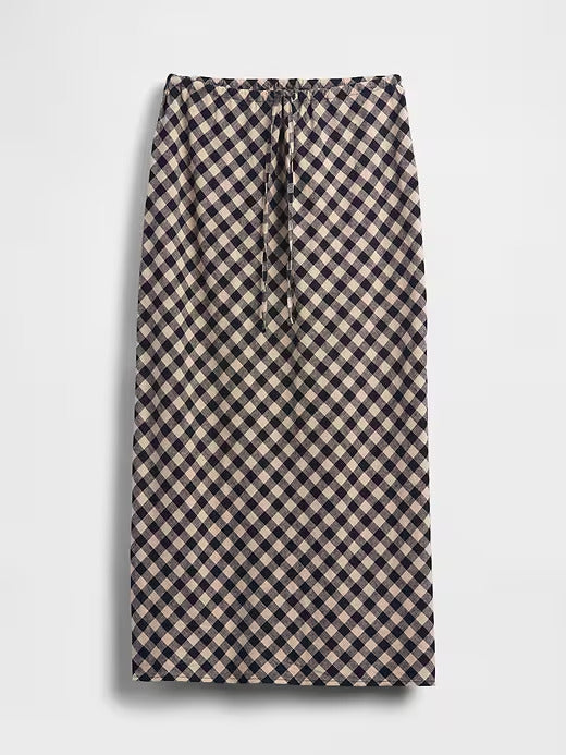 Gap Linen-Blend Midi Skirt