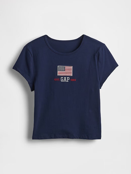 Gap Cropped Graphic T-Shirt