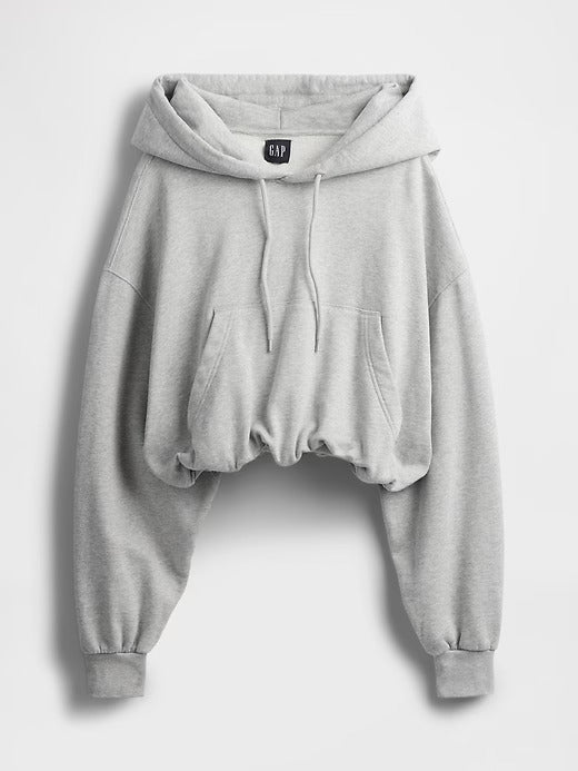 Gap Heavyweight French Terry Cropped Bubble Hoodie