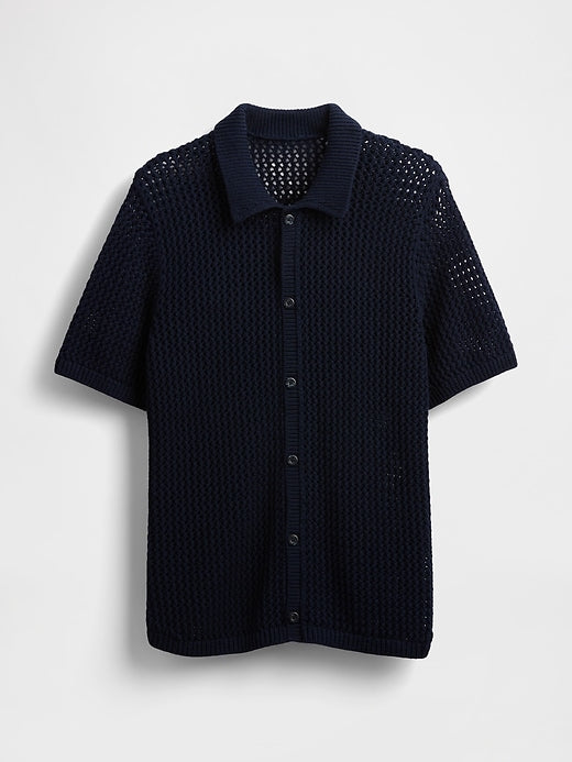 Gap Mesh Sweater Shirt