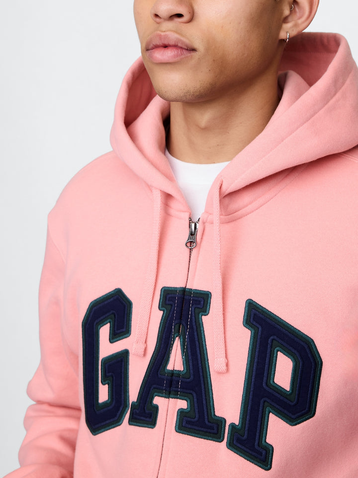 GAP VintageSoft Arch Logo Full-Zip Hoodie