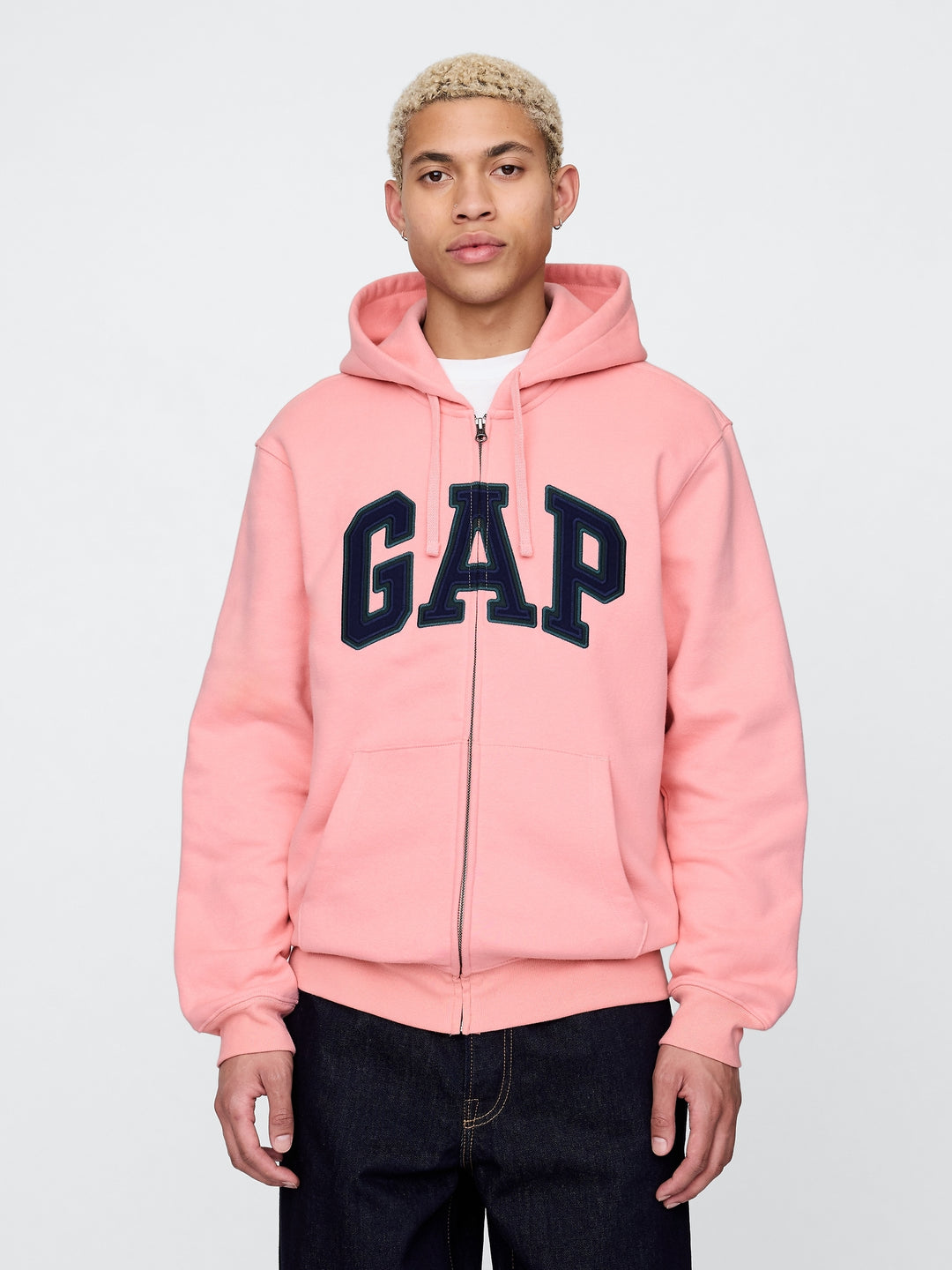GAP VintageSoft Arch Logo Full-Zip Hoodie