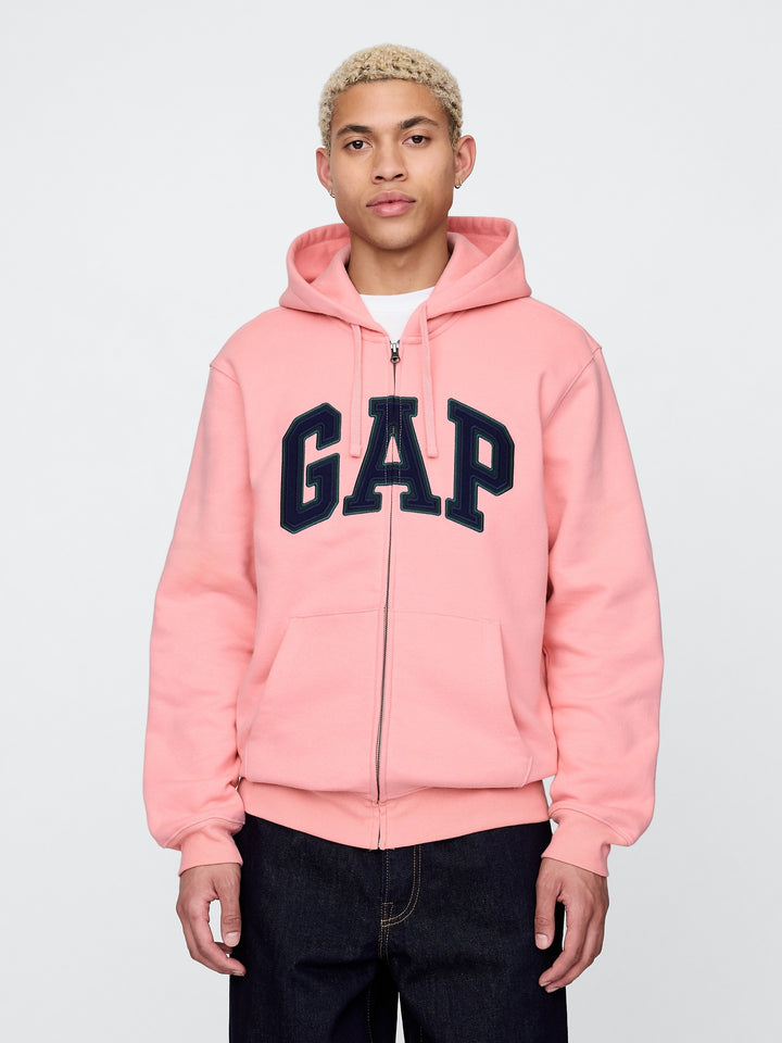 GAP VintageSoft Arch Logo Full-Zip Hoodie