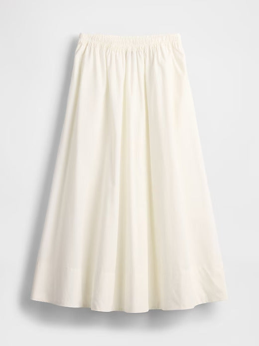 Gap Poplin Maxi Skirt