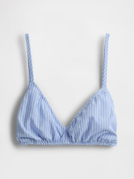 Gap Poplin Triangle Bralette