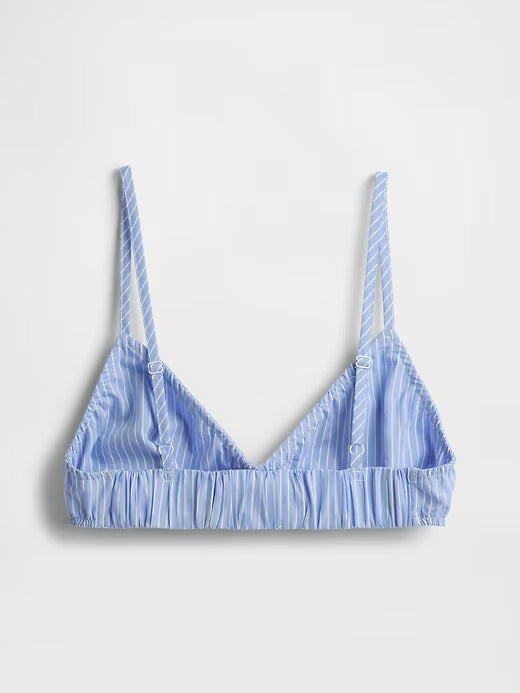 Gap Poplin Triangle Bralette