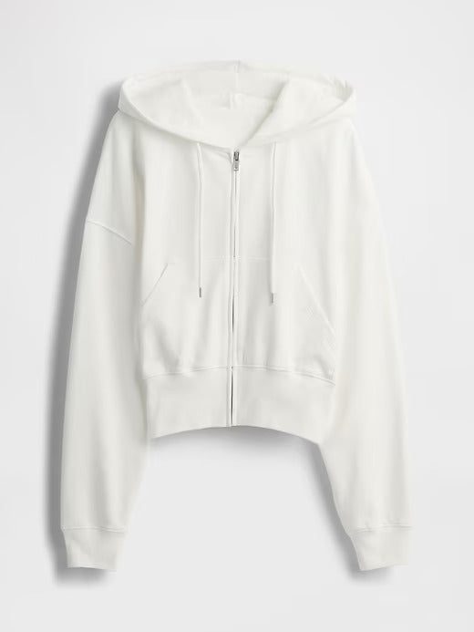 Gap Heavyweight French Terry Oversized Zip Wedge Hoodie