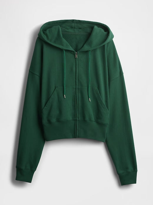 Gap Heavyweight French Terry Oversized Zip Wedge Hoodie