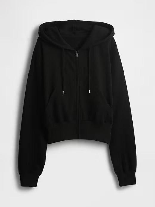 Gap Heavyweight French Terry Oversized Zip Wedge Hoodie