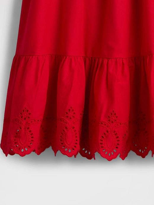 Gap Kids Smocked Ruffle Midi Dress