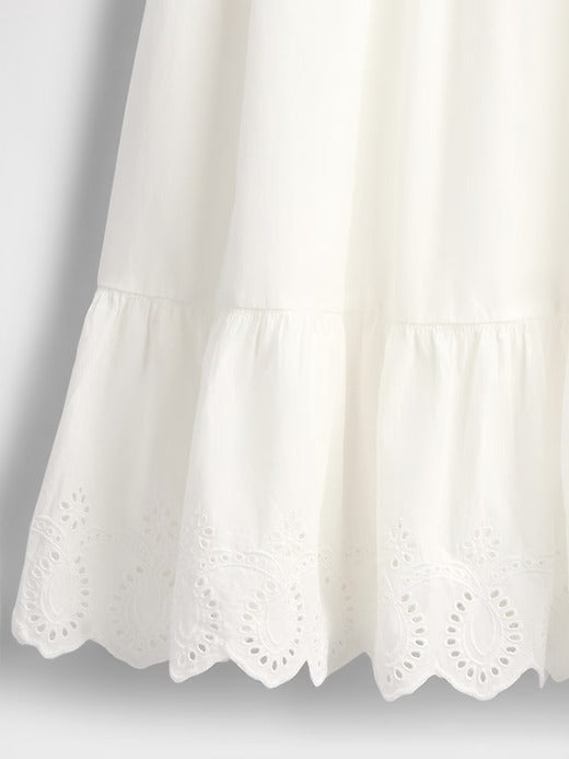 Gap Kids Smocked Ruffle Midi Dress