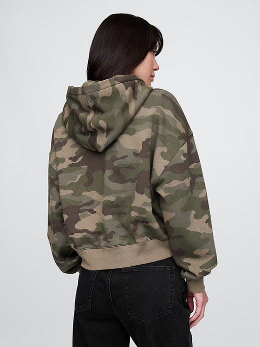 Gap  VintageSoft Arch Logo Cropped Hoodie