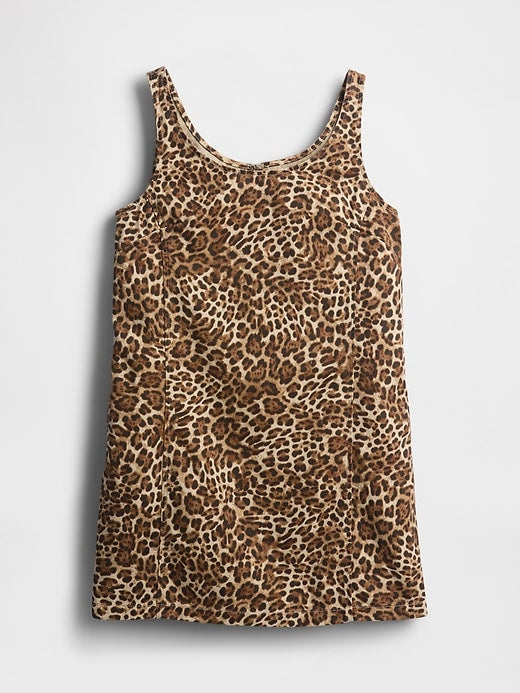 Gap UltraSoft Leopard Denim Mini Dress