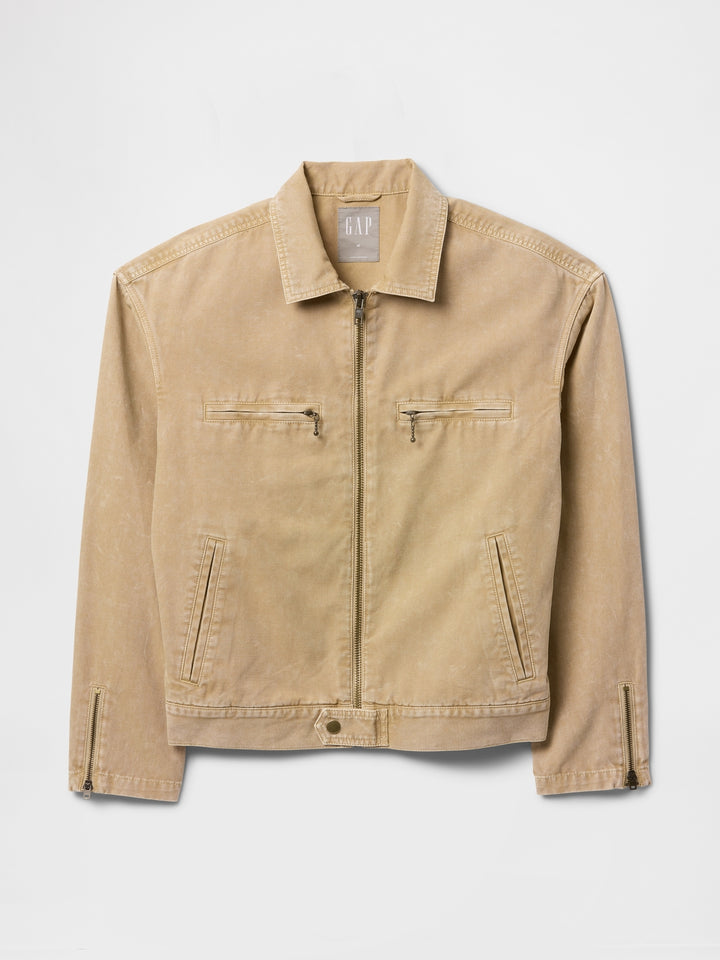 GAP Canvas Moto Jacket