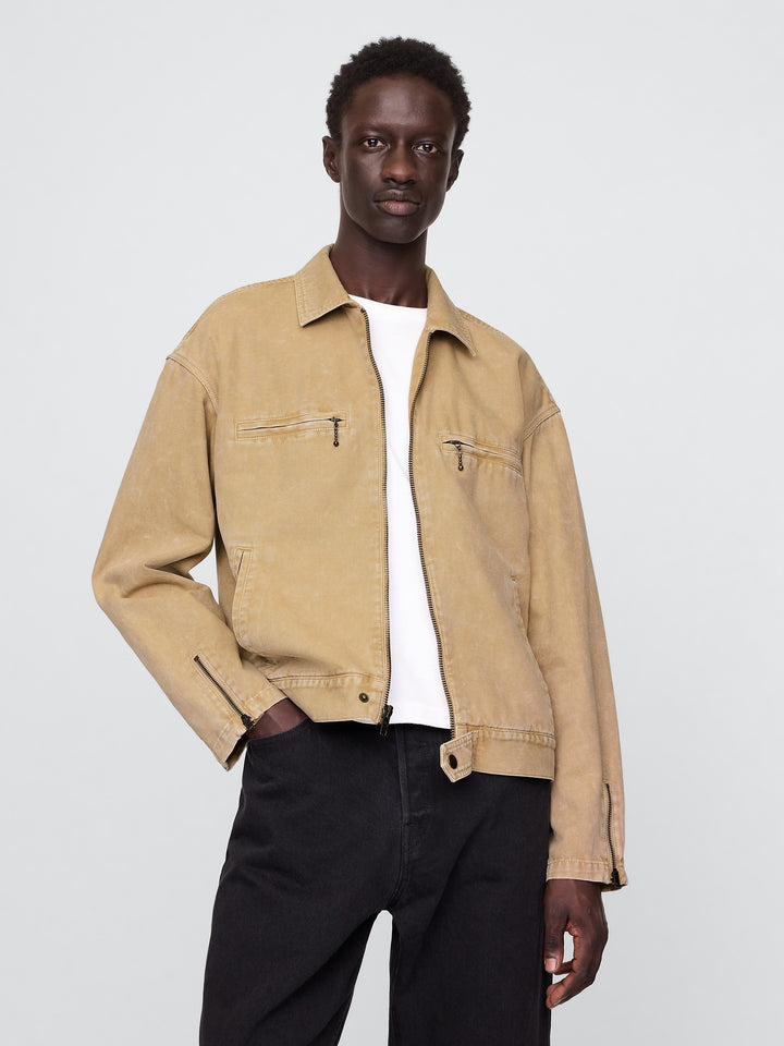 GAP Canvas Moto Jacket