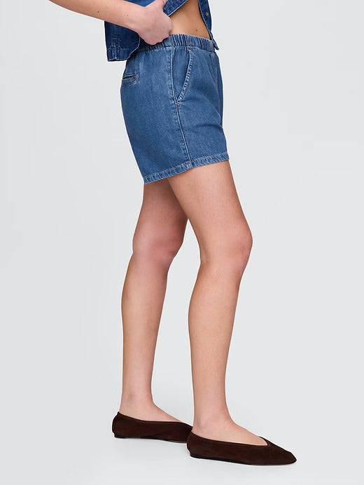 Gap Mid Rise UltraSoft Easy Denim Boxer Shorts