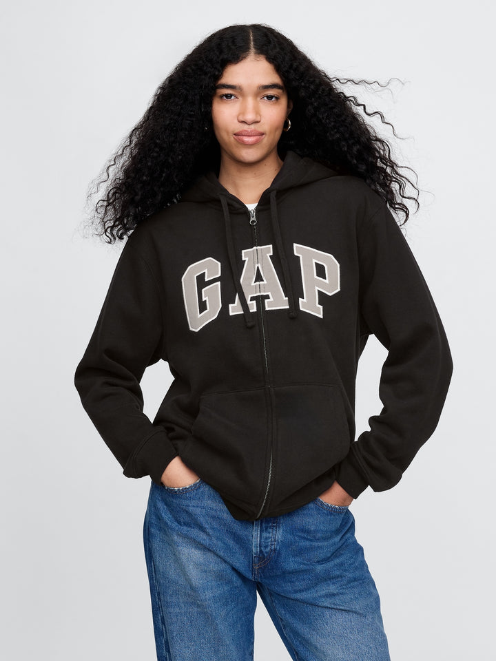 GAP VintageSoft Arch Logo Full-Zip Hoodie